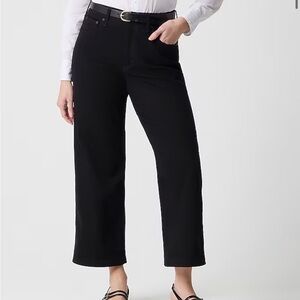 J. Crew Factory - Curvy mid-rise flare crop jean in signature stretch